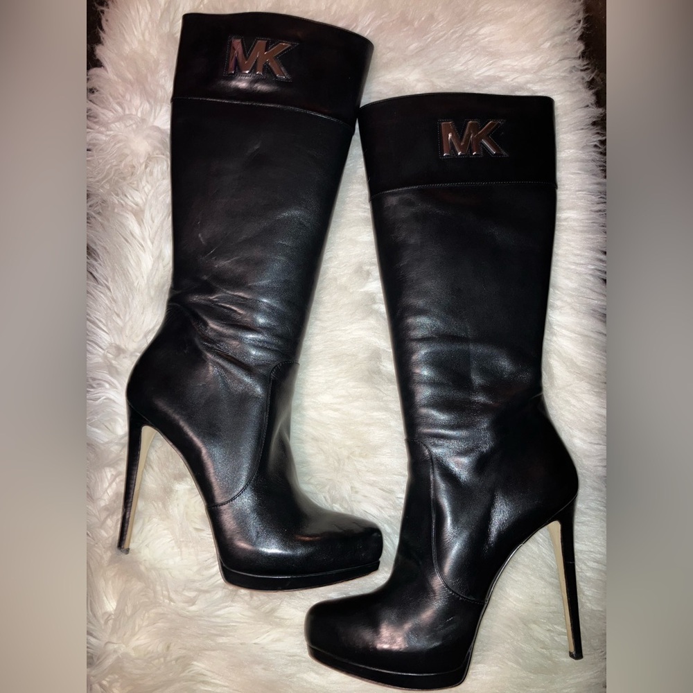 Michael Kors Hayley Tall Leather Boots